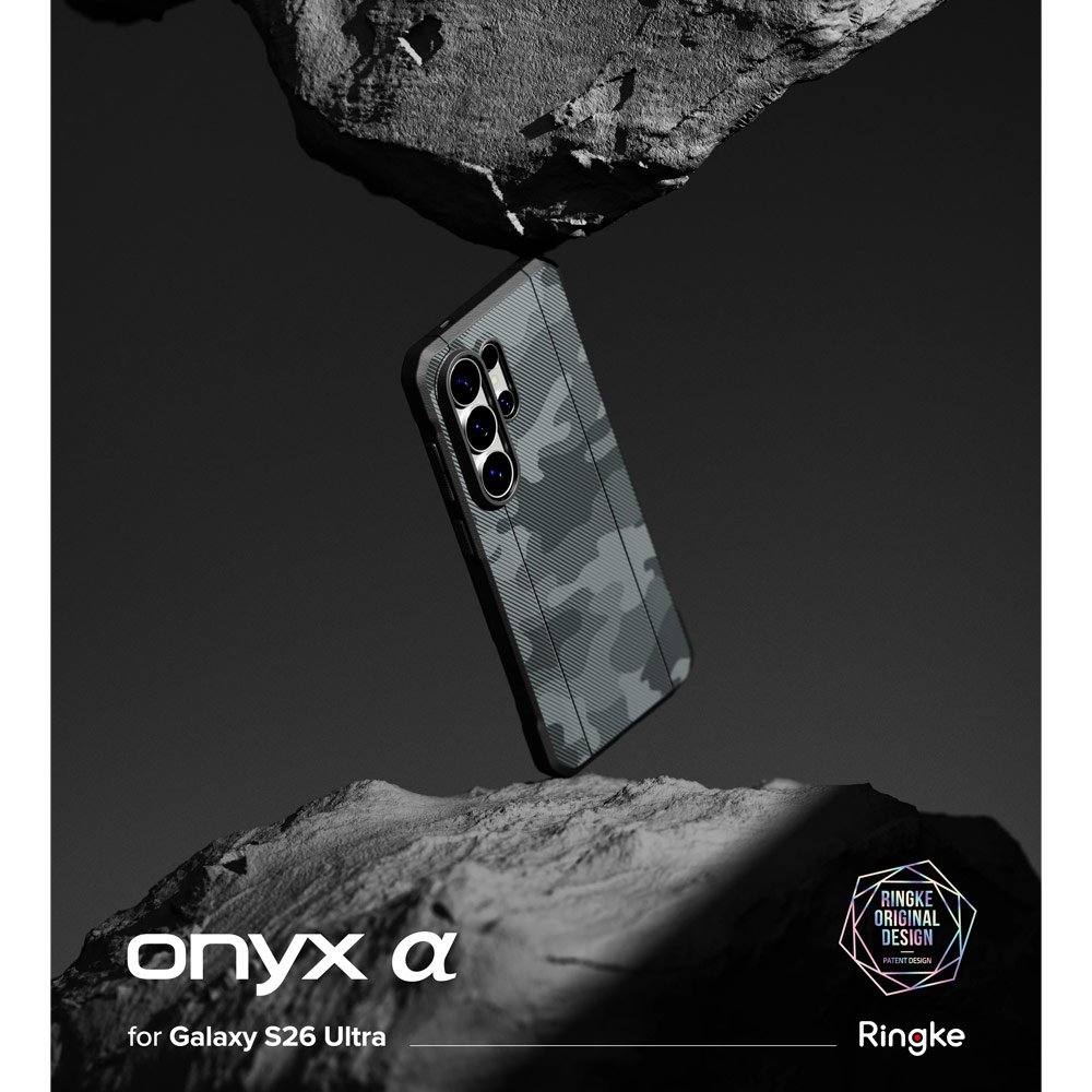 Picture of Samsung Galaxy S26 Ultra Case | Ringke Onyx Alpha Drop Protection Case for Samsung Galaxy S26 Ultra (Camo Black)