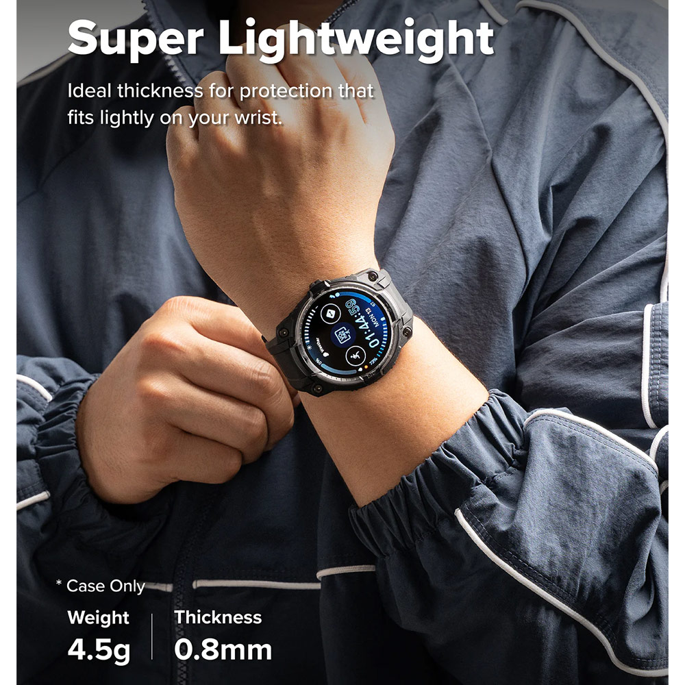 Picture of Samsung Galaxy Watch 8 44mm Case | Ringke Case and Band Strap Rugged Gear for Samsung Galaxy Watch 8 44mm (Black)