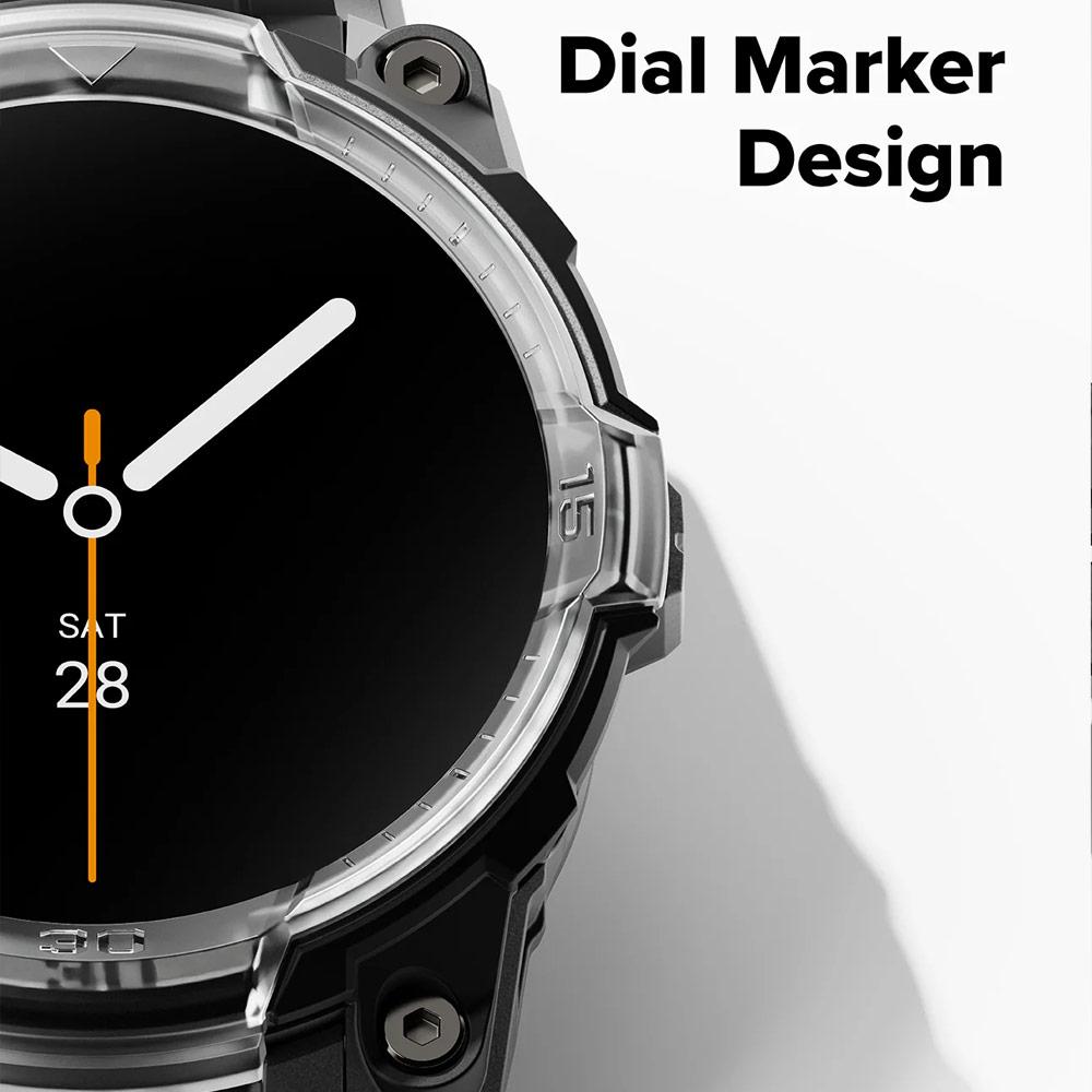 Picture of Samsung Galaxy Watch 8 44mm Case | Ringke Case and Band Strap Rugged Gear for Samsung Galaxy Watch 8 44mm (Black)