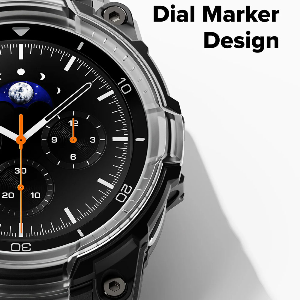 Picture of Samsung Galaxy Watch 8 Classic 46mm Case | Ringke Case and Band Strap Rugged Gear for Samsung Galaxy Watch 8 Classic 46mm (Black)