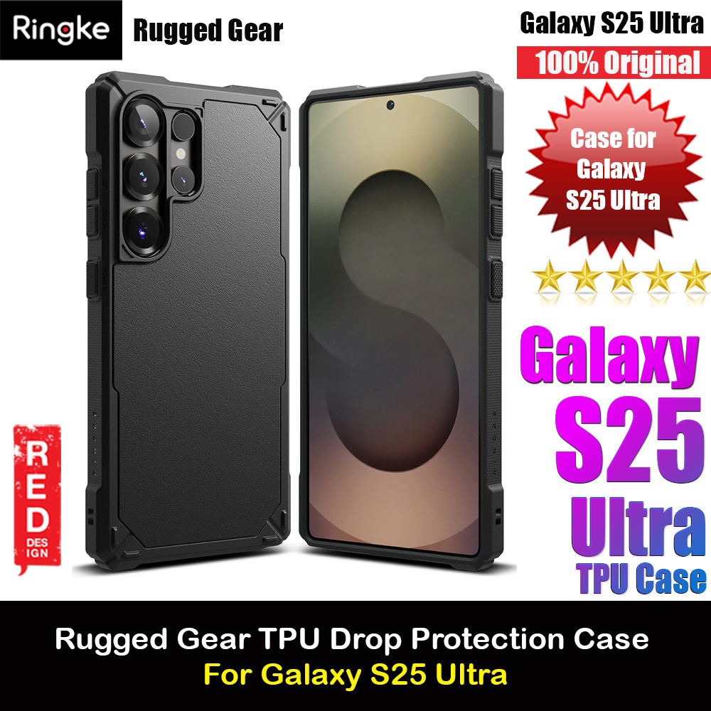 Picture of Ringke Rugged Gear TPU Protection Case for Samsung Galaxy S25 Ultra (Black) Samsung Galaxy S25 Ultra- Samsung Galaxy S25 Ultra Cases, Samsung Galaxy S25 Ultra Covers, iPad Cases and a wide selection of Samsung Galaxy S25 Ultra Accessories in Malaysia, Sabah, Sarawak and Singapore 