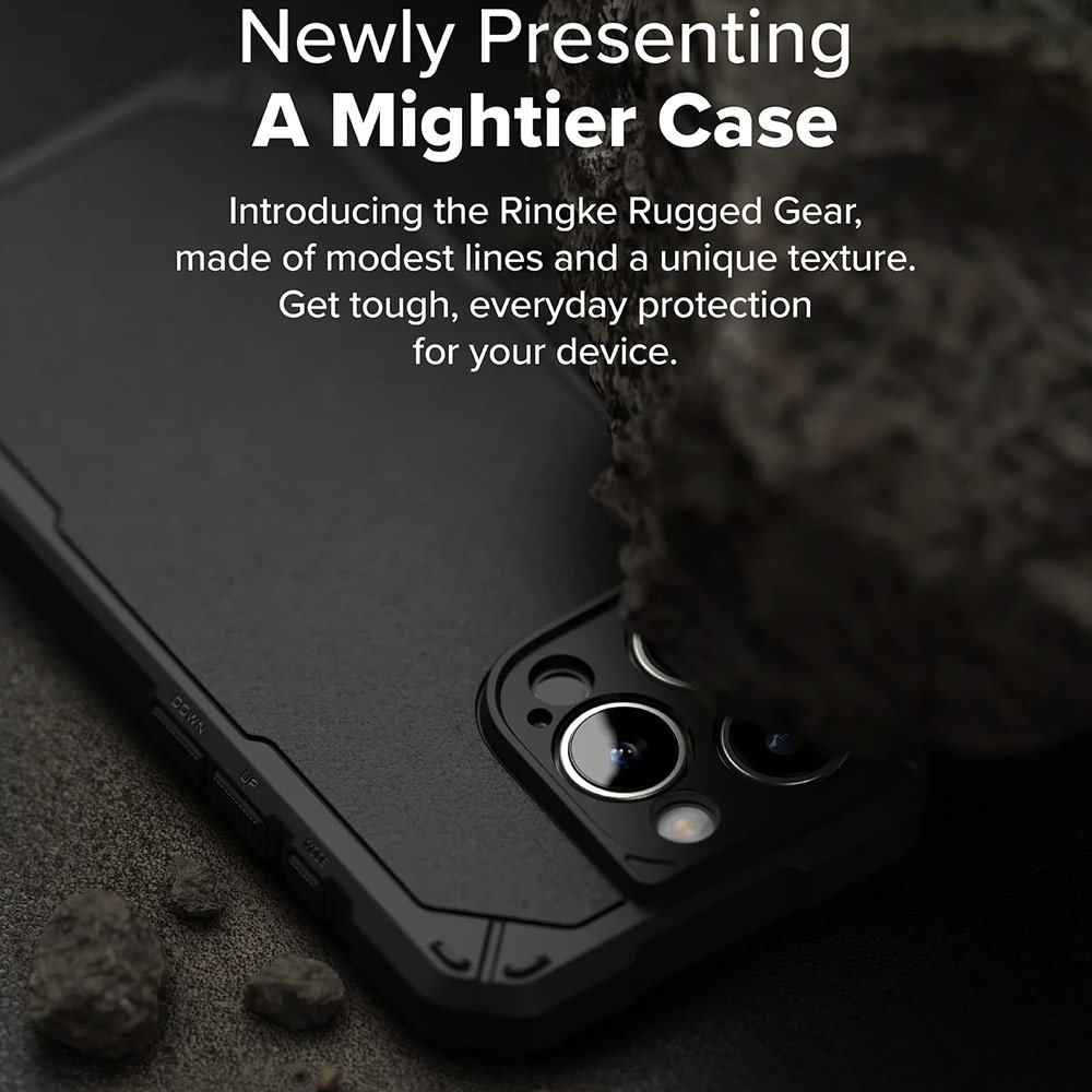 Picture of Apple iPhone 16 Pro 6.3 Case | Ringke Rugged Gear Drop Protection Case for Apple iPhone 16 Pro 6.3 (Black)