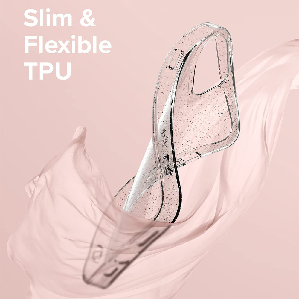 Picture of Apple iPhone 13 6.1 Case | Ringke Air Soft TPU Protection Case for Apple iPhone 13 6.1 (Glitter Clear)