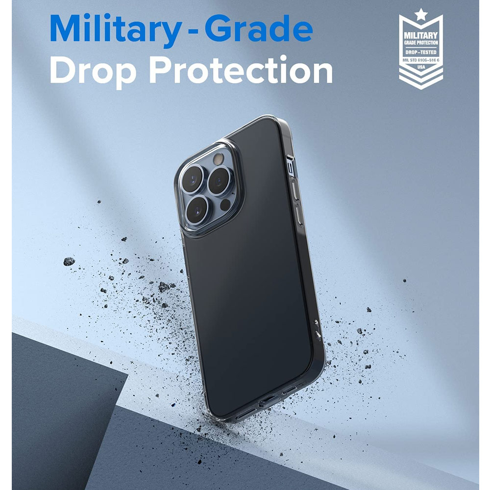 Picture of Apple iPhone 13 Pro Max 6.7 Case | Ringke Air Soft TPU Protection Case for Apple iPhone 13 Pro Max 6.7 (Smoke Black)