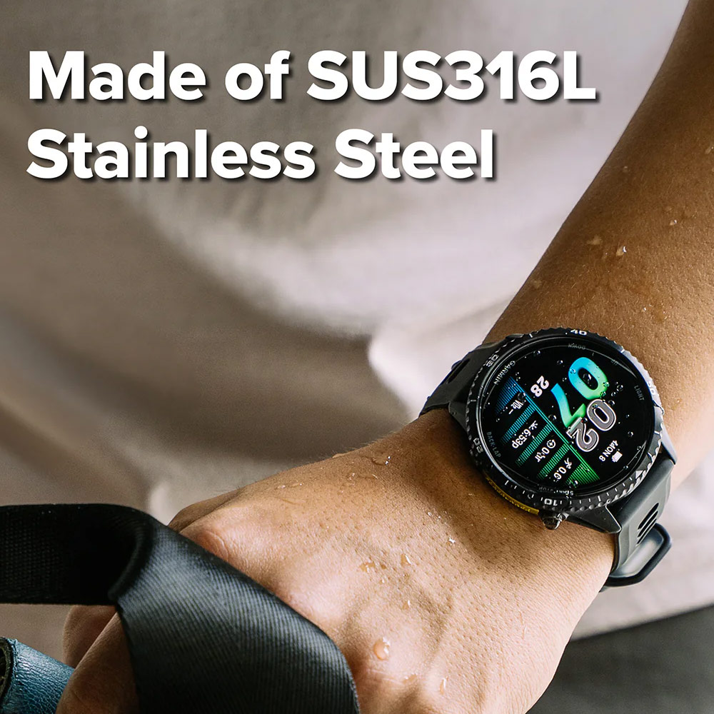 Picture of Garmin Forerunner 970  | Ringke Slim and Lightweight Design Stainless Steel Bezel for Garmin Forerunner 970 (RG02)