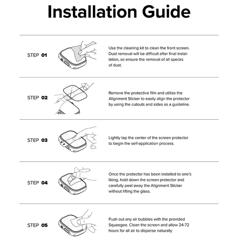 Picture of Apple Watch 49mm Ultra Screen Protector | Ringke Bezel and Tempered Glass Screen Protector Combo for Apple Watch Series 8 Ultra 49mm (49-05 Gold)