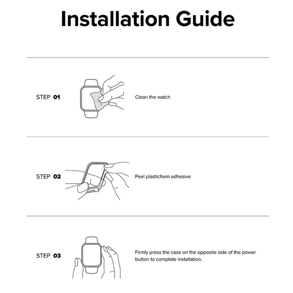 Picture of Apple Watch 49mm Ultra Screen Protector | Ringke Bezel and Tempered Glass Screen Protector Combo for Apple Watch Series 8 Ultra 49mm (49-01 Titanium)