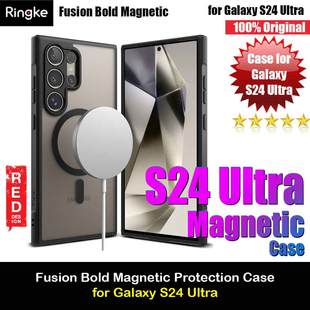 Picture of Ringke Fusion Bold Magnetic Transparent Protection Case for Samsung Galaxy S24 Ultra (Black) Samsung Galaxy S24 Ultra- Samsung Galaxy S24 Ultra Cases, Samsung Galaxy S24 Ultra Covers, iPad Cases and a wide selection of Samsung Galaxy S24 Ultra Accessories in Malaysia, Sabah, Sarawak and Singapore 