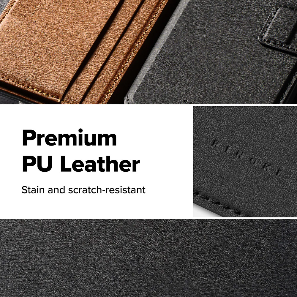 Picture of Samsung Galaxy S26 | Ringke Folio Grip Wallet Magnetic Flip Cover Card Holder for Samsung Galaxy S26 (Black)