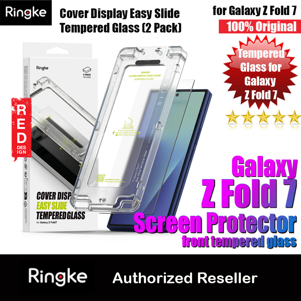 Picture of Ringke Screen Protector Cover Display Easy Slide Tempered Glass for Samsung Galaxy Z Fold 7 (2pcs Pack) Samsung Galaxy Z Fold 7- Samsung Galaxy Z Fold 7 Cases, Samsung Galaxy Z Fold 7 Covers, iPad Cases and a wide selection of Samsung Galaxy Z Fold 7 Accessories in Malaysia, Sabah, Sarawak and Singapore 