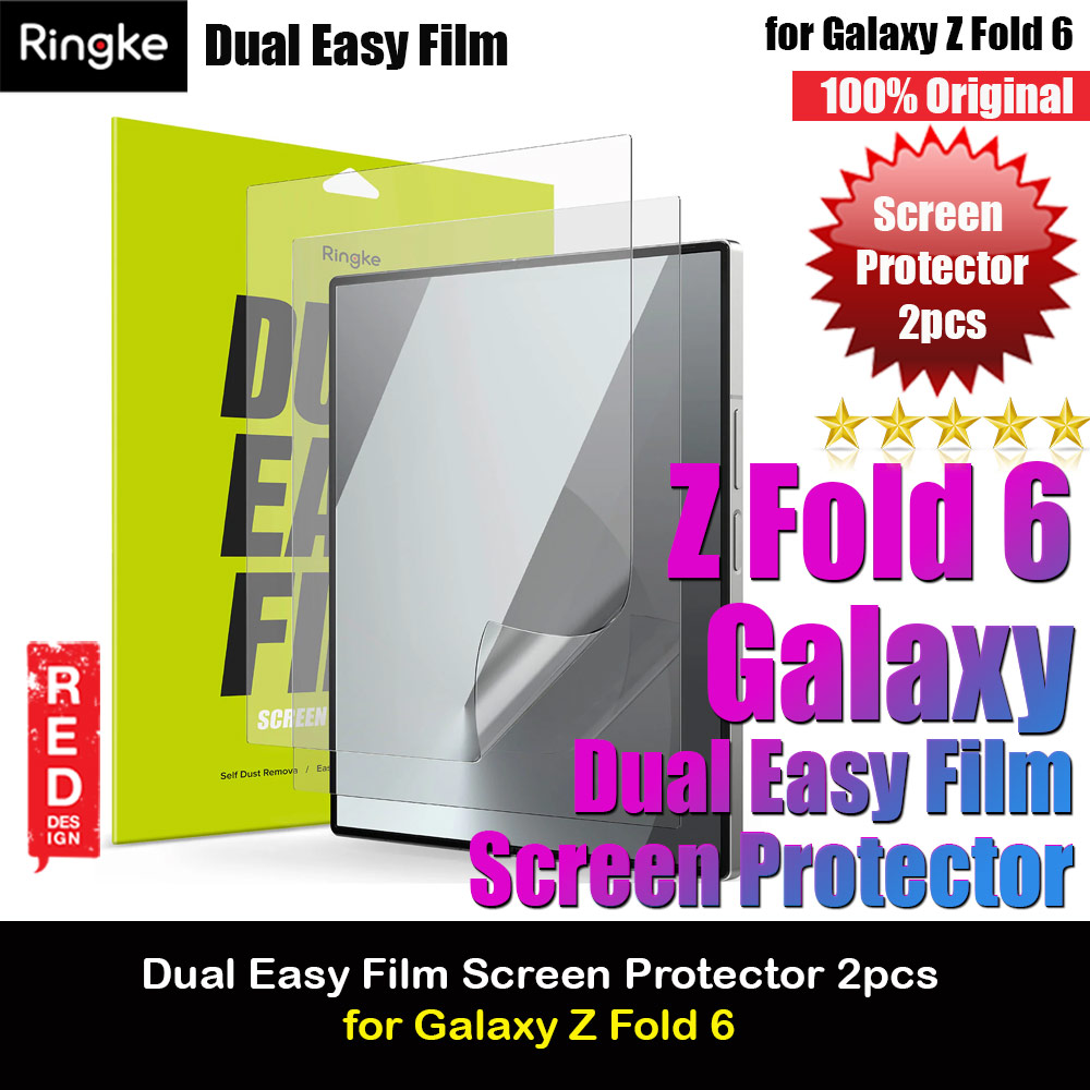 Picture of Ringke Screen Protector Dual Easy Film Interior Screen Protector for Samsung Galaxy Z Fold 6 (2pcs Pack) Samsung Galaxy Z Fold 6- Samsung Galaxy Z Fold 6 Cases, Samsung Galaxy Z Fold 6 Covers, iPad Cases and a wide selection of Samsung Galaxy Z Fold 6 Accessories in Malaysia, Sabah, Sarawak and Singapore 