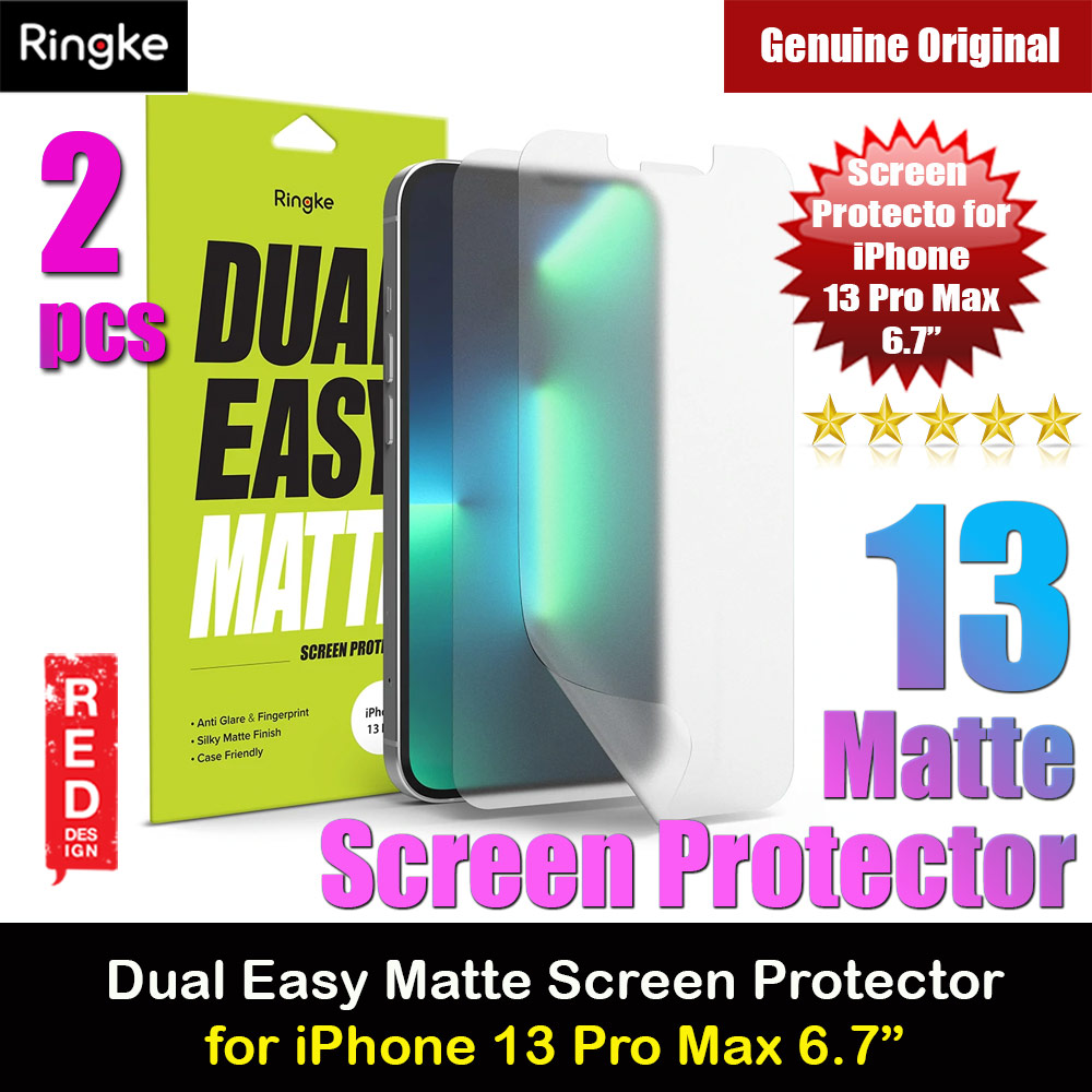 Picture of Ringke Dual Easy Film Matte Screen Protector for Apple iPhone 13 Pro Max 6.7 (Matte 2pcs) Apple iPhone 13 Pro Max 6.7- Apple iPhone 13 Pro Max 6.7 Cases, Apple iPhone 13 Pro Max 6.7 Covers, iPad Cases and a wide selection of Apple iPhone 13 Pro Max 6.7 Accessories in Malaysia, Sabah, Sarawak and Singapore 