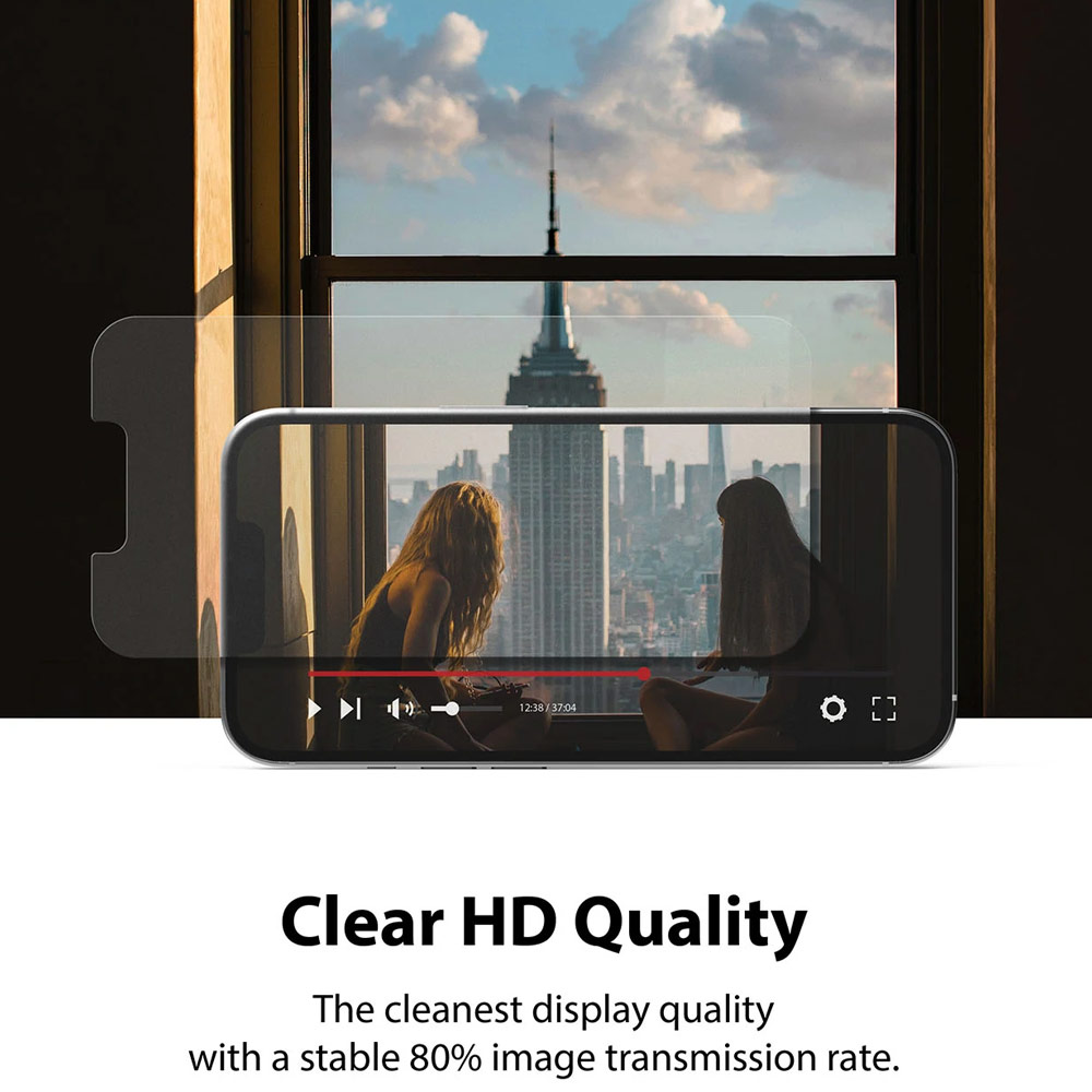 Picture of Apple iPhone 13 Pro Max 6.7 Screen Protector | Ringke Dual Easy Film Matte Screen Protector for Apple iPhone 13 Pro Max 6.7 (Matte 2pcs)