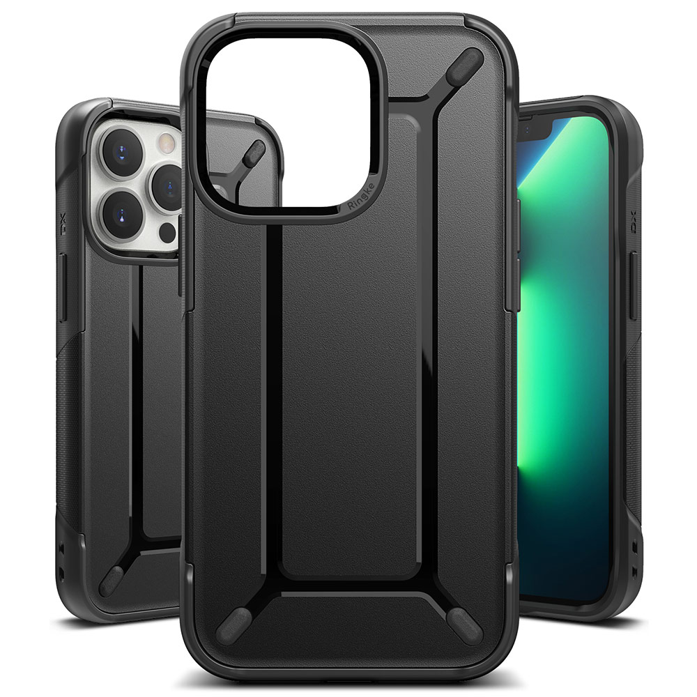 Picture of Apple iPhone 13 Pro 6.1 Case | Ringke DX Drop Protection Case Anti Finger Print Case for Apple iPhone 13 Pro 6.1 (Gunmetal)