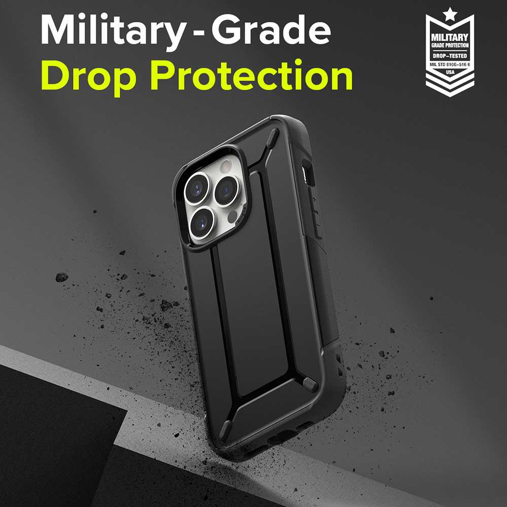 Picture of Apple iPhone 13 Pro 6.1 Case | Ringke DX Drop Protection Case Anti Finger Print Case for Apple iPhone 13 Pro 6.1 (Gunmetal)