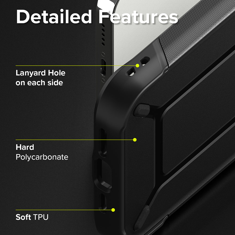 Picture of Apple iPhone 13 Pro 6.1 Case | Ringke DX Drop Protection Case Anti Finger Print Case for Apple iPhone 13 Pro 6.1 (Gunmetal)