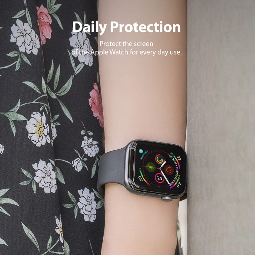 Picture of Apple Watch 40mm Screen Protector | Ringke Easy Flex High Flexibility EPU film Screen Protector for Apple Watch Series 7 8 9 41mm Series 4 5 6 40mm (2 PACK)