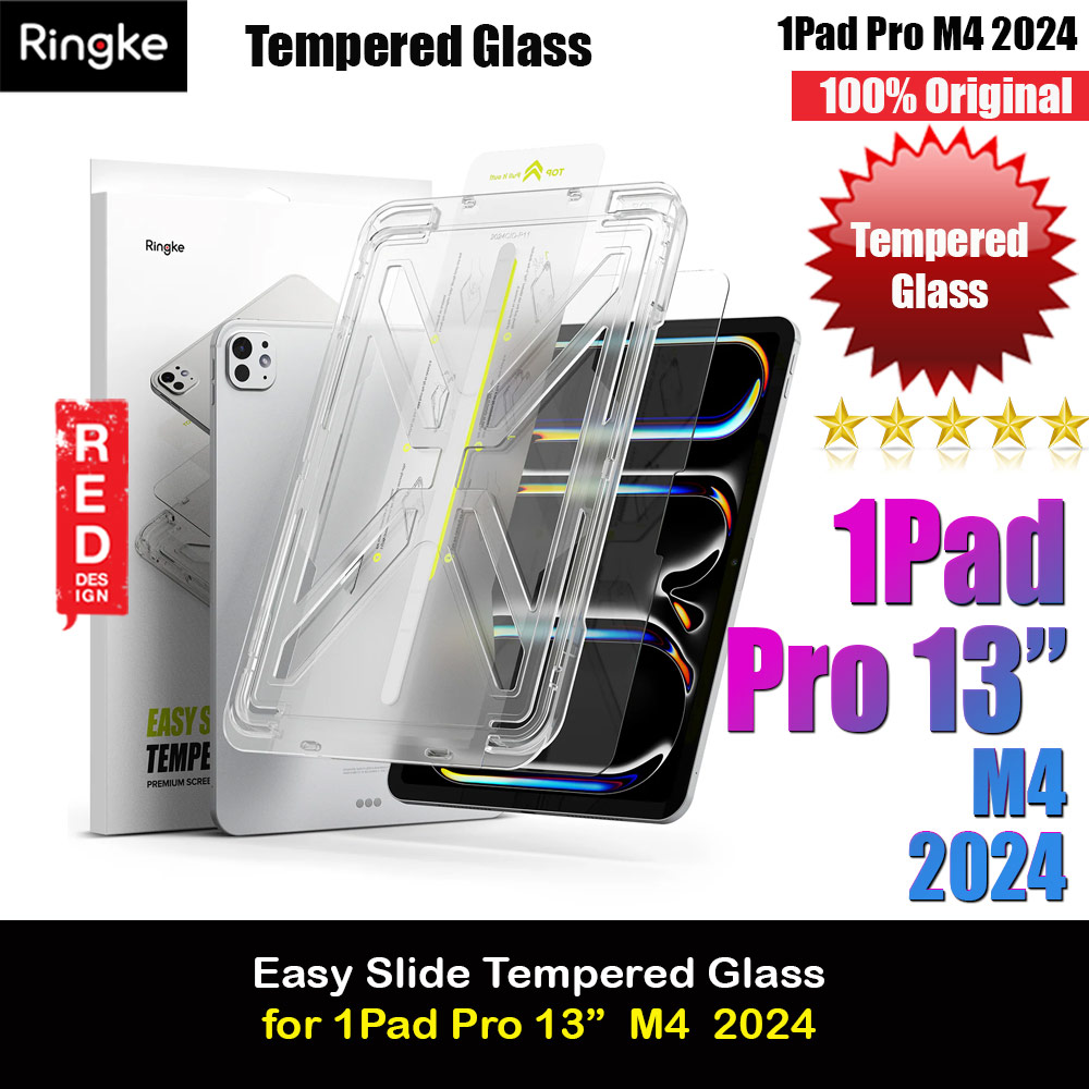 Picture of Ringke Easy Slide Tempered Glass Screen Protector for iPad Pro 13" M4 7th Gen 2024 (Clear) Apple iPad Pro 13 M4 2024- Apple iPad Pro 13 M4 2024 Cases, Apple iPad Pro 13 M4 2024 Covers, iPad Cases and a wide selection of Apple iPad Pro 13 M4 2024 Accessories in Malaysia, Sabah, Sarawak and Singapore 