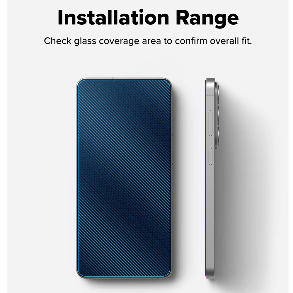 Picture of Samsung Galaxy S26 Plus Screen Protector | Ringke Easy Slide Tempered Glass Screen Protector for Samsung Galaxy S26 Plus(Clear) 2pcs