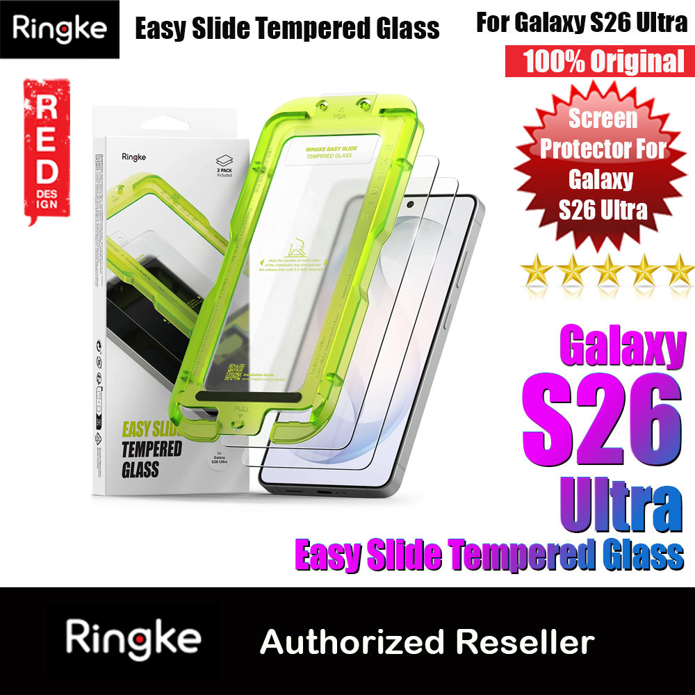 Picture of Ringke Easy Slide Tempered Glass Screen Protector for Samsung Galaxy S26 Ultra (Clear) 2pcs Samsung Galaxy S26 Ultra- Samsung Galaxy S26 Ultra Cases, Samsung Galaxy S26 Ultra Covers, iPad Cases and a wide selection of Samsung Galaxy S26 Ultra Accessories in Malaysia, Sabah, Sarawak and Singapore 