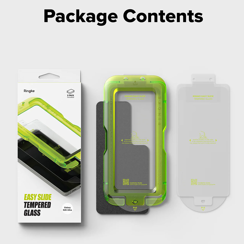 Picture of Samsung Galaxy S26 Ultra Screen Protector | Ringke Easy Slide Tempered Glass Screen Protector for Samsung Galaxy S26 Ultra (Clear) 2pcs