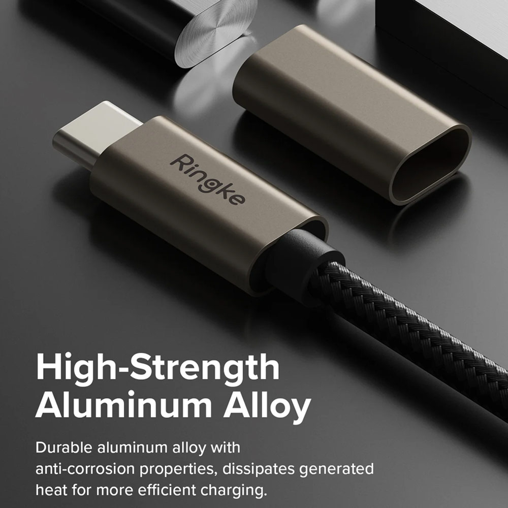Picture of Ringke 60W PD3.0 480Mbps Fast Charge Charging Basic Cable USB C to USB C (Grey 100cm)