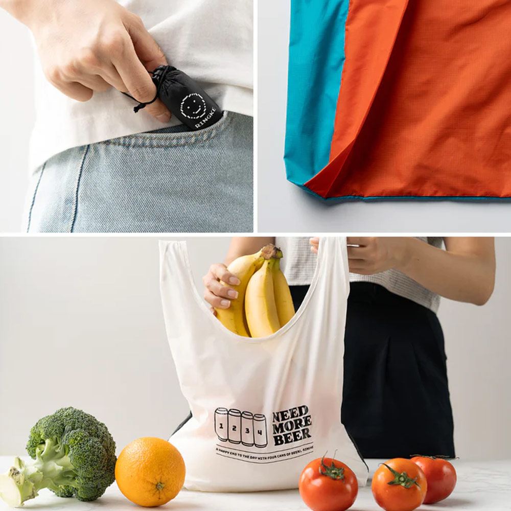 Picture of Ringke Day-Me Nylon Lightweight Easy Folding Hand Carry Bag (Pixel)