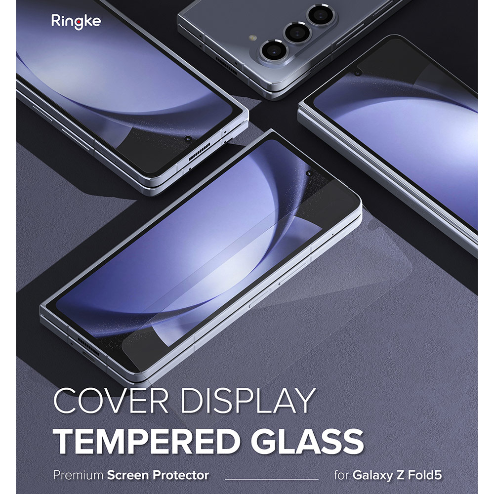 Picture of Samsung Galaxy Z Fold 5  | Ringke Front Cover Display Glass Tempered Glass Protector for Samsung Galaxy Z Fold 5