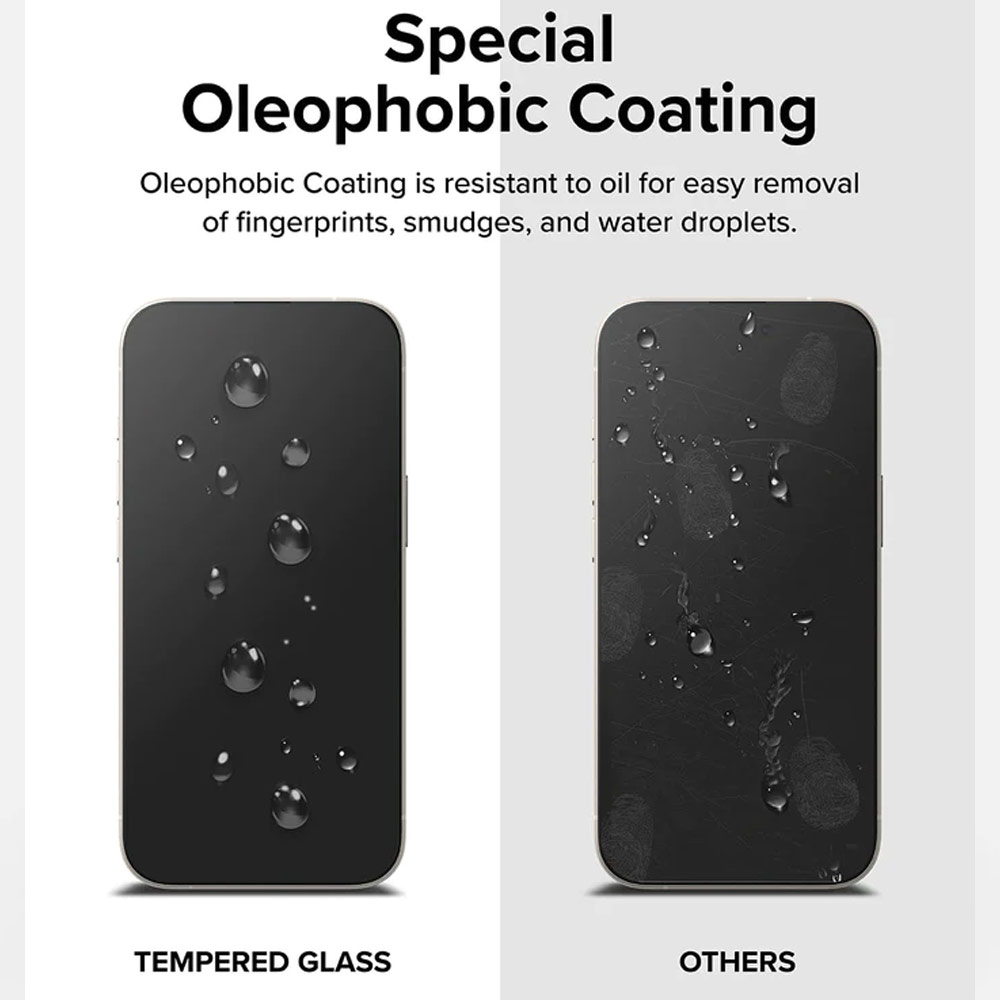 Picture of Apple iPhone 15 6.1 Screen Protector | Ringke Tempered Glass Full Cover Glass Screen Protector with Installation Jig Helper for iPhone 15 6.1 (Black)