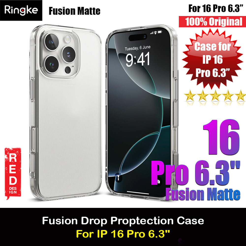 Picture of Ringke Fusion Drop Protection Case for Apple iPhone 16 Pro 6.3 (Matte) Apple iPhone 16 Pro 6.3- Apple iPhone 16 Pro 6.3 Cases, Apple iPhone 16 Pro 6.3 Covers, iPad Cases and a wide selection of Apple iPhone 16 Pro 6.3 Accessories in Malaysia, Sabah, Sarawak and Singapore 