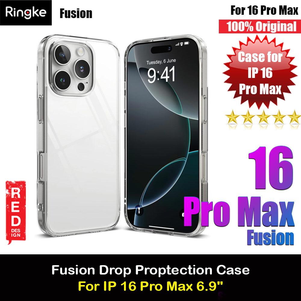 Picture of Ringke Fusion Drop Protection Case for Apple iPhone 16 Pro Max 6.9 (Clear) Apple iPhone 16 Pro Max 6.9- Apple iPhone 16 Pro Max 6.9 Cases, Apple iPhone 16 Pro Max 6.9 Covers, iPad Cases and a wide selection of Apple iPhone 16 Pro Max 6.9 Accessories in Malaysia, Sabah, Sarawak and Singapore 