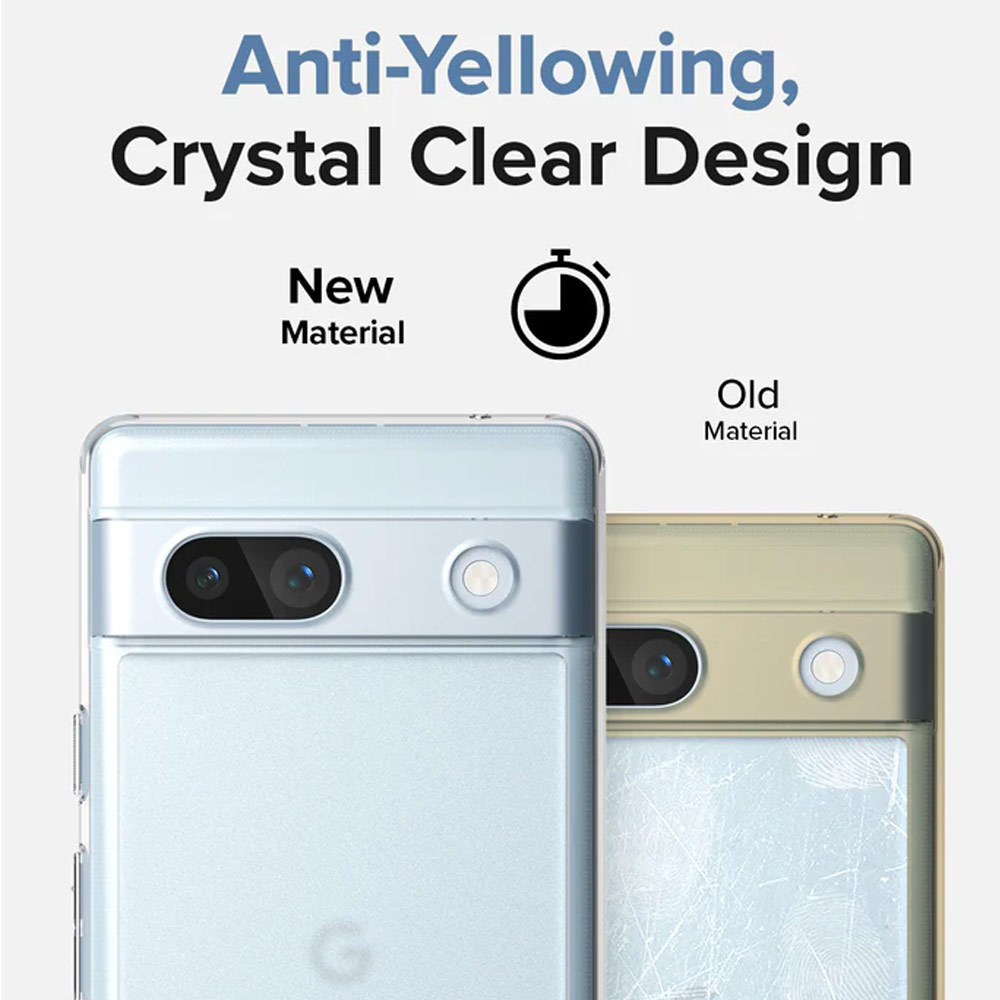 Picture of Google Pixel 7a  | Ringke Fusion Hybrid Clear Protection for Google Pixel 7a (Matte Clear)
