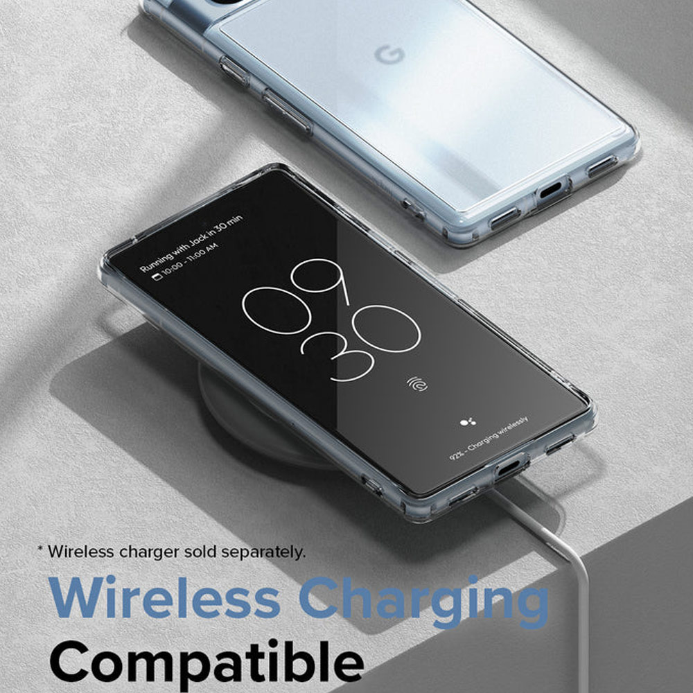 Picture of Google Pixel 7a  | Ringke Fusion Hybrid Clear Protection for Google Pixel 7a (Matte Clear)