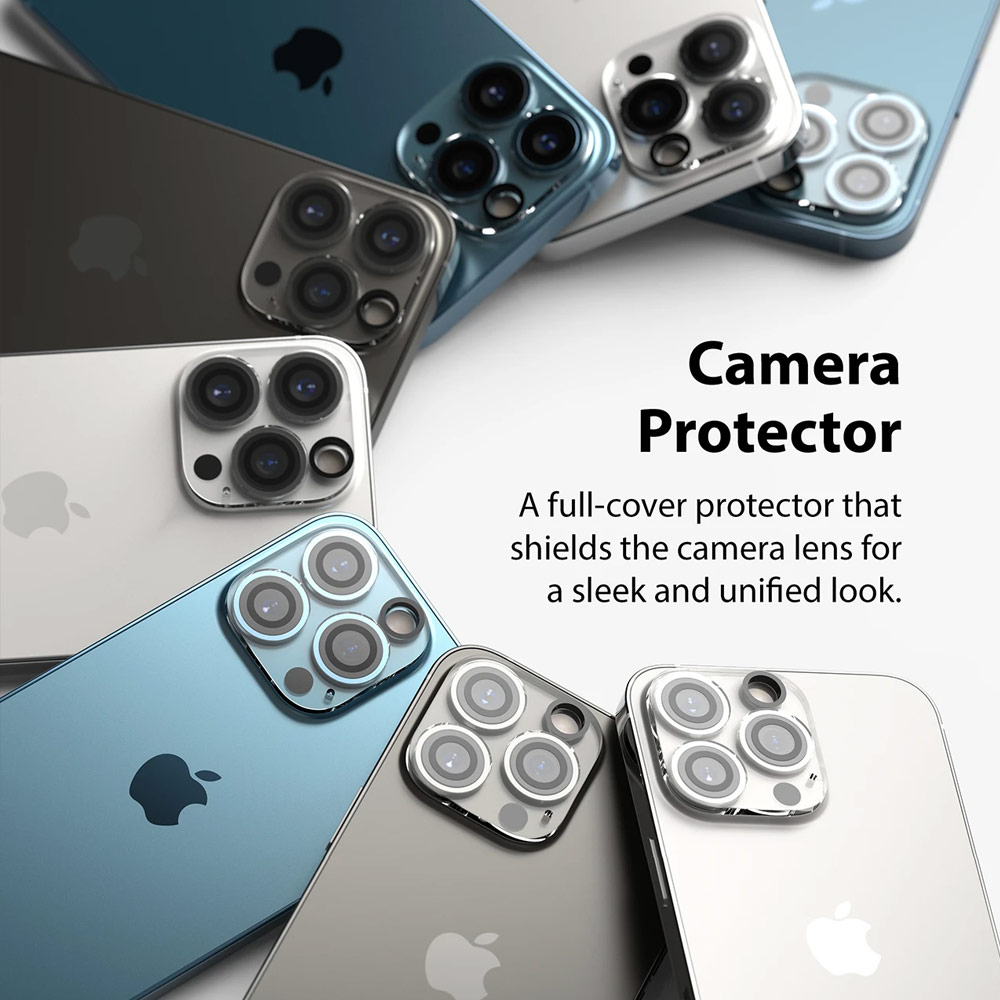 Picture of Apple iPhone 13 Pro 6.1  | Ringke Camera Glass Protector for Apple iPhone 13 Pro Max 6.7 iPhone 13 Pro 6.1  (Clear)