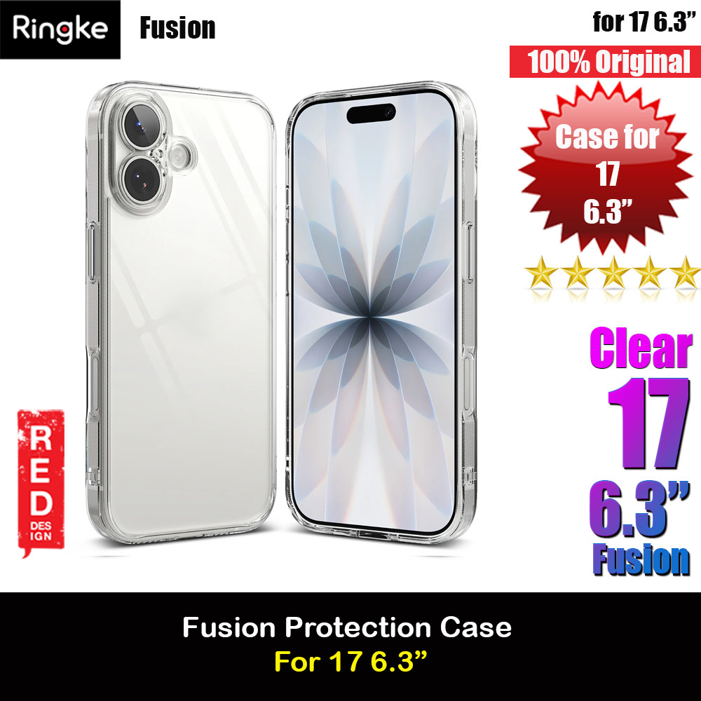 Picture of Ringke Fusion Slim Drop Protection Case for iPhone 17 6.3 (Clear) Apple iPhone 17 6.3- Apple iPhone 17 6.3 Cases, Apple iPhone 17 6.3 Covers, iPad Cases and a wide selection of Apple iPhone 17 6.3 Accessories in Malaysia, Sabah, Sarawak and Singapore 