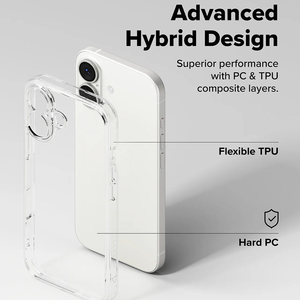 Picture of Apple iPhone 17 6.3 Case | Ringke Fusion Slim Drop Protection Case for iPhone 17 6.3 (Clear)