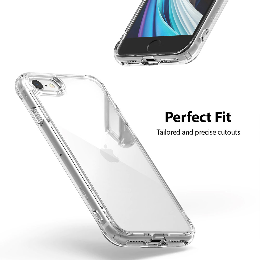 Picture of Apple iPhone 7 4.7 Case | Ringke Fusion Drop Protection Case for iPhone SE 2020 2022 iPhone 7 iPhone 8 Case (Clear)