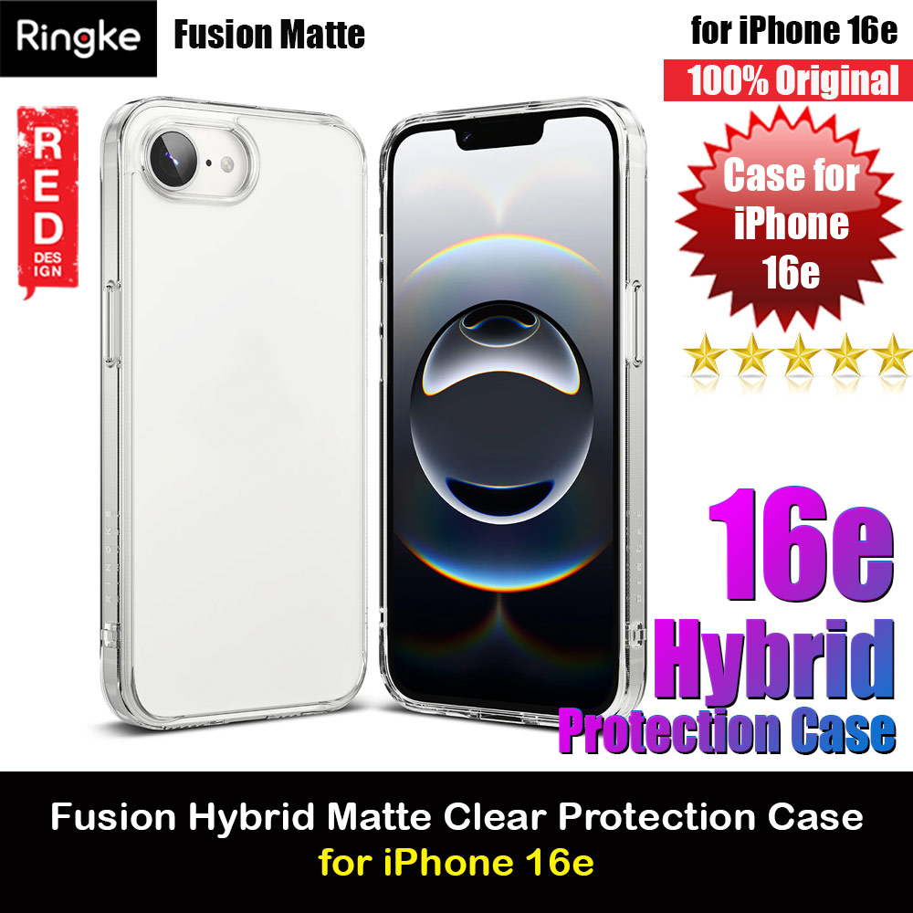 Picture of Ringke Fusion Transparent Hybrid Protection Case for iPhone 16e (Matte) Apple iPhone 16e- Apple iPhone 16e Cases, Apple iPhone 16e Covers, iPad Cases and a wide selection of Apple iPhone 16e Accessories in Malaysia, Sabah, Sarawak and Singapore 