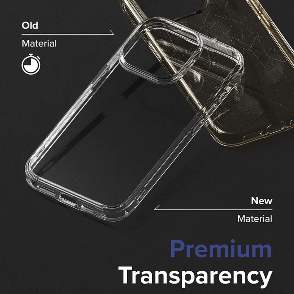 Picture of Apple iPhone 15 Pro 6.1 Case | Ringke Fusion Slim Drop Protection Case for Apple iPhone 15 Pro 6.1 (Clear)