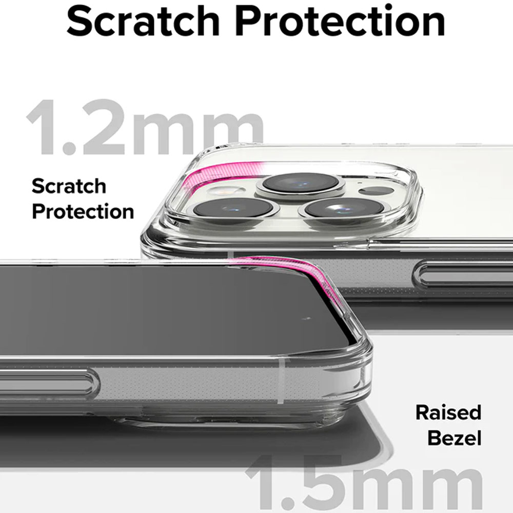 Picture of Apple iPhone 15 Pro 6.1 Case | Ringke Fusion Slim Drop Protection Case for Apple iPhone 15 Pro 6.1 (Matte Clear)