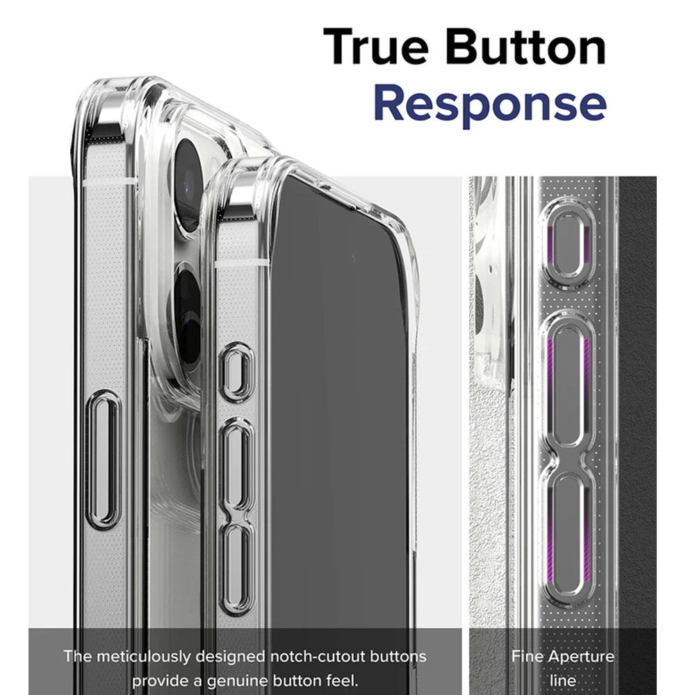 Picture of Apple iPhone 15 Pro 6.1 Case | Ringke Fusion Slim Drop Protection Case for Apple iPhone 15 Pro 6.1 (Matte Clear)