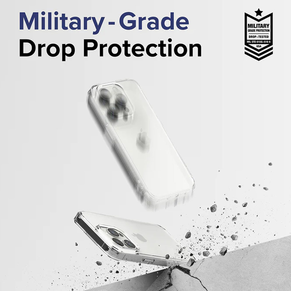 Picture of Apple iPhone 15 Pro 6.1 Case | Ringke Fusion Slim Drop Protection Case for Apple iPhone 15 Pro 6.1 (Matte Clear)