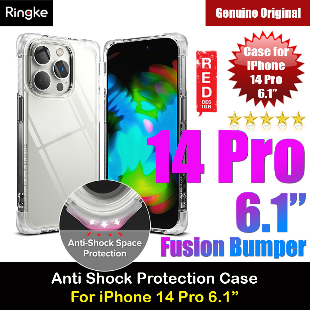 Picture of Ringke Fusion Bumper Corner Edge Drop Protection Case for iPhone 14 Pro 6.1 (Clear) Apple iPhone 14 Pro 6.1- Apple iPhone 14 Pro 6.1 Cases, Apple iPhone 14 Pro 6.1 Covers, iPad Cases and a wide selection of Apple iPhone 14 Pro 6.1 Accessories in Malaysia, Sabah, Sarawak and Singapore 