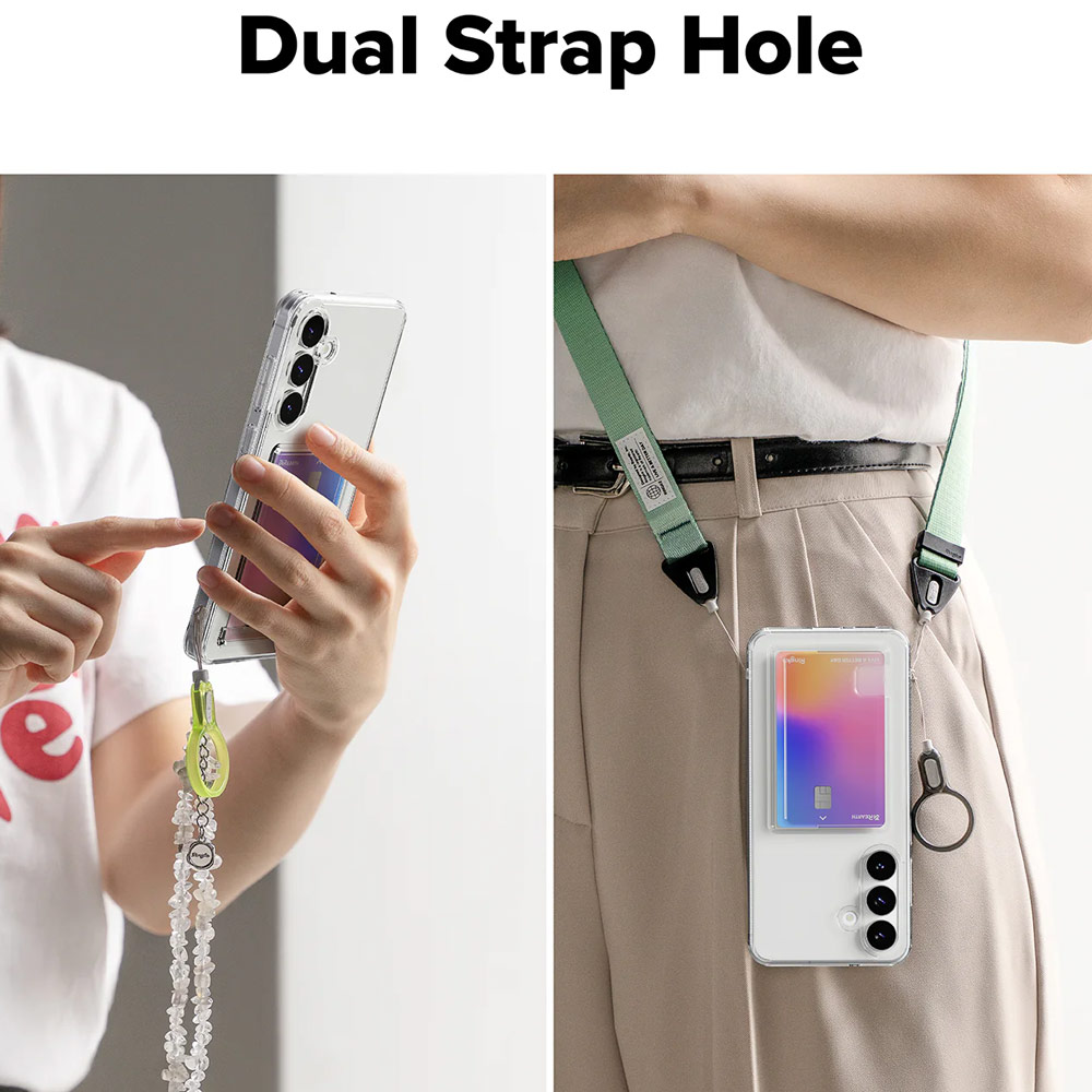 Picture of Samsung Galaxy S25 FE Case | Ringke Fusion Card Holder Drop Protection Case for Galaxy S25 FE (Clear)