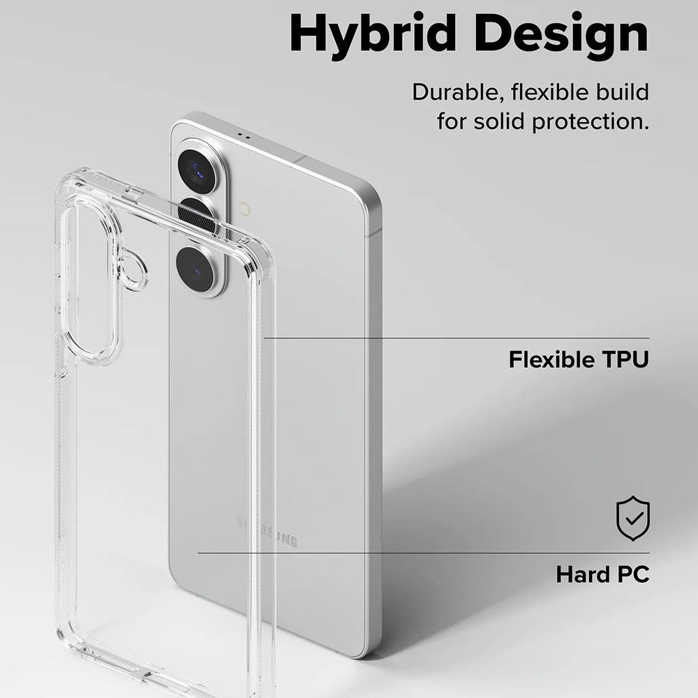 Picture of Samsung Galaxy S26 Plus Case | Ringke Fusion Transparent Protection Case for Samsung Galaxy S26 Plus (Clear)