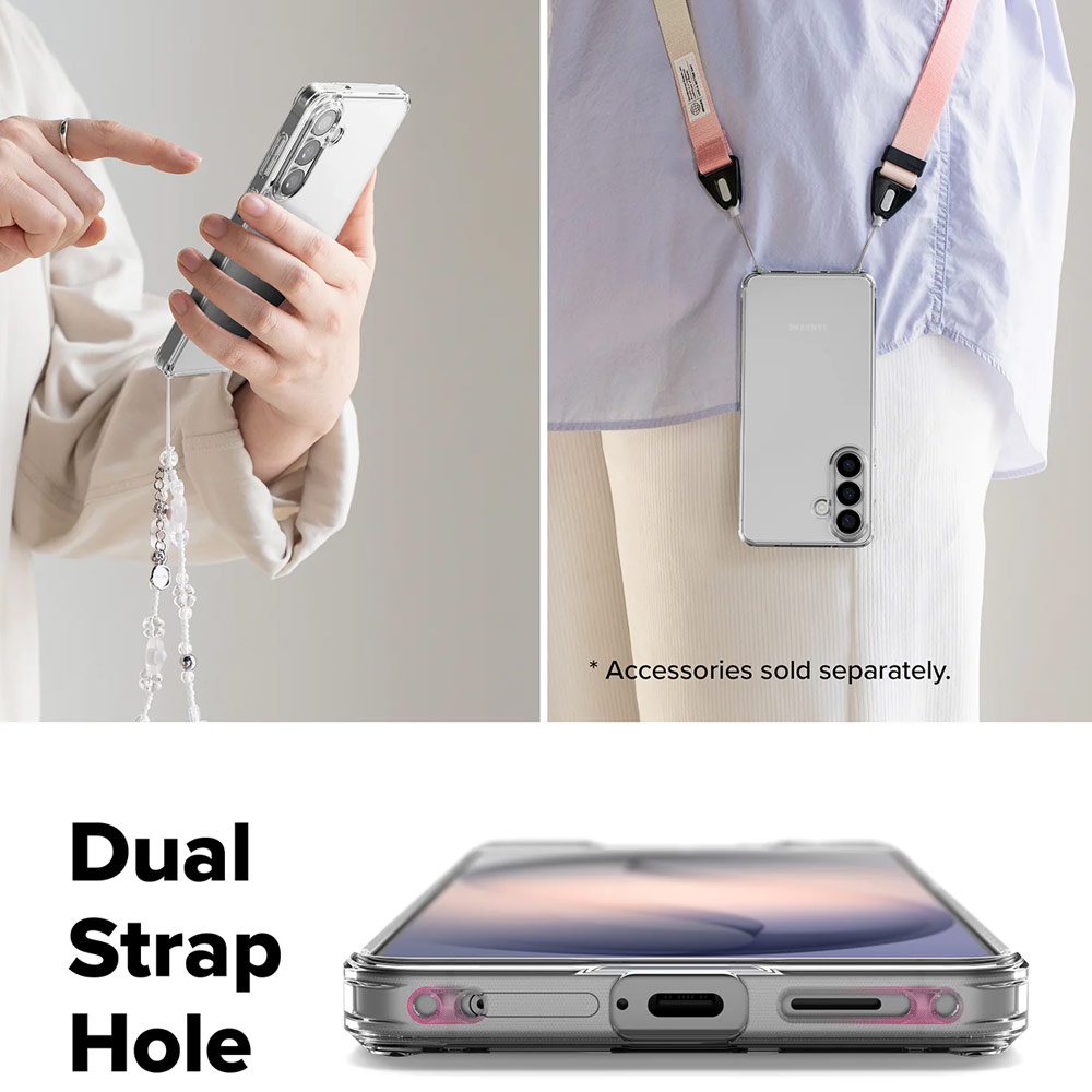 Picture of Samsung Galaxy S26 Plus Case | Ringke Fusion Transparent Protection Case for Samsung Galaxy S26 Plus (Clear)