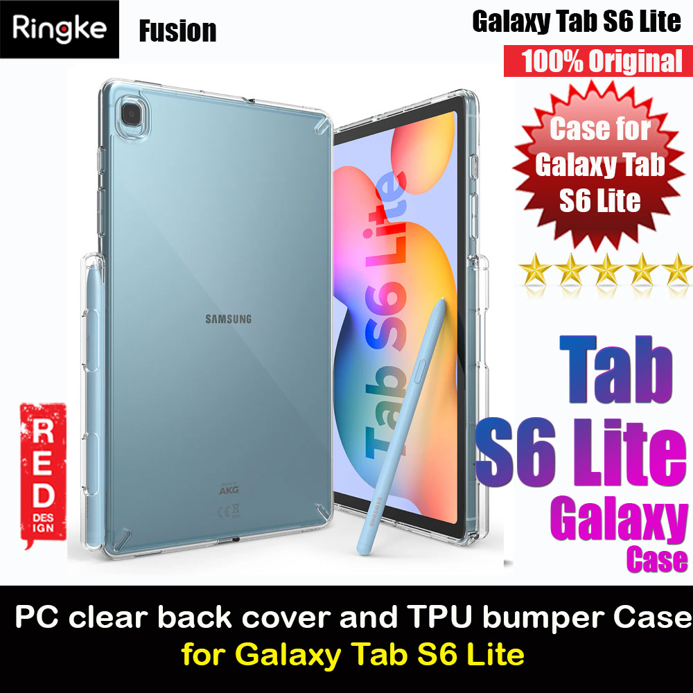 Picture of Ringke Fusion Durable PC Clear Back Cover and TPU Bumper Protection Case for Galaxy Tab S6 Lite (Clear) Samsung Galaxy Tab S6 Lite- Samsung Galaxy Tab S6 Lite Cases, Samsung Galaxy Tab S6 Lite Covers, iPad Cases and a wide selection of Samsung Galaxy Tab S6 Lite Accessories in Malaysia, Sabah, Sarawak and Singapore 