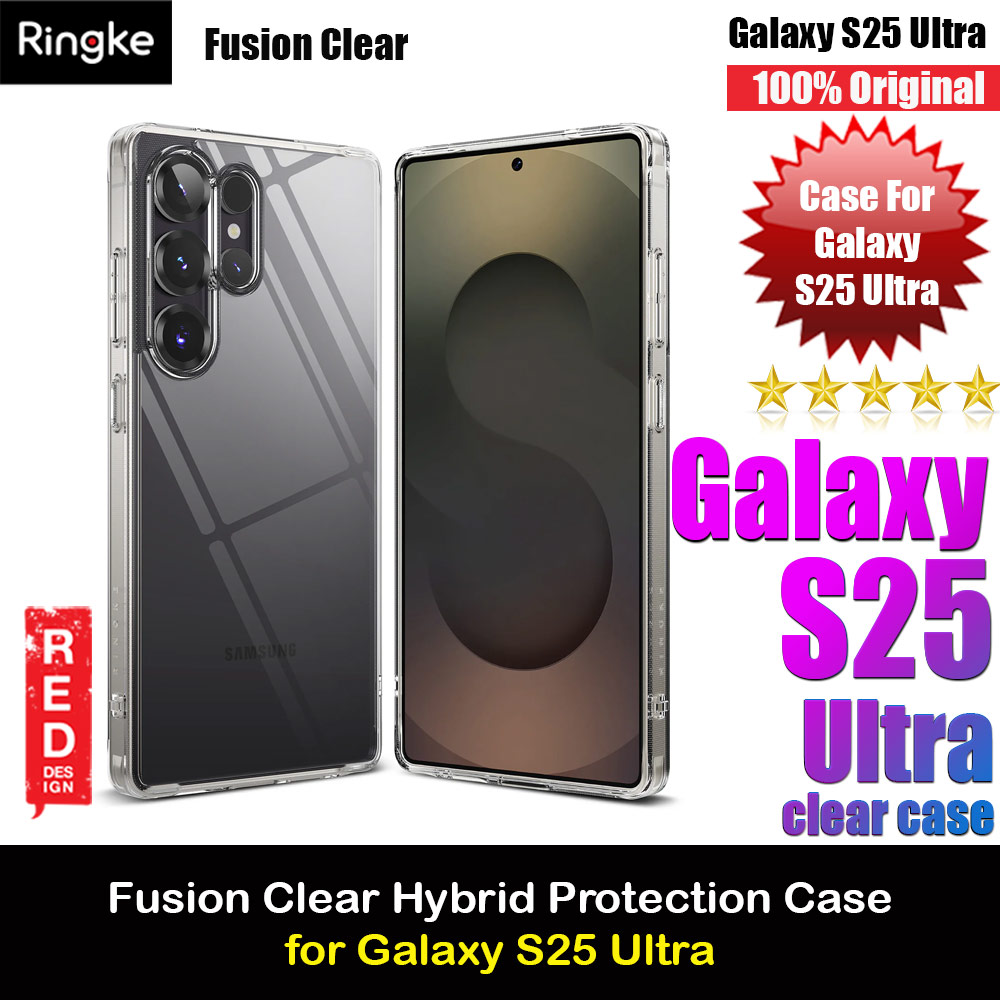 Picture of Ringke Fusion Transparent Protection Case for Samsung Galaxy S25 Ultra (Clear) Samsung Galaxy S25 Ultra- Samsung Galaxy S25 Ultra Cases, Samsung Galaxy S25 Ultra Covers, iPad Cases and a wide selection of Samsung Galaxy S25 Ultra Accessories in Malaysia, Sabah, Sarawak and Singapore 