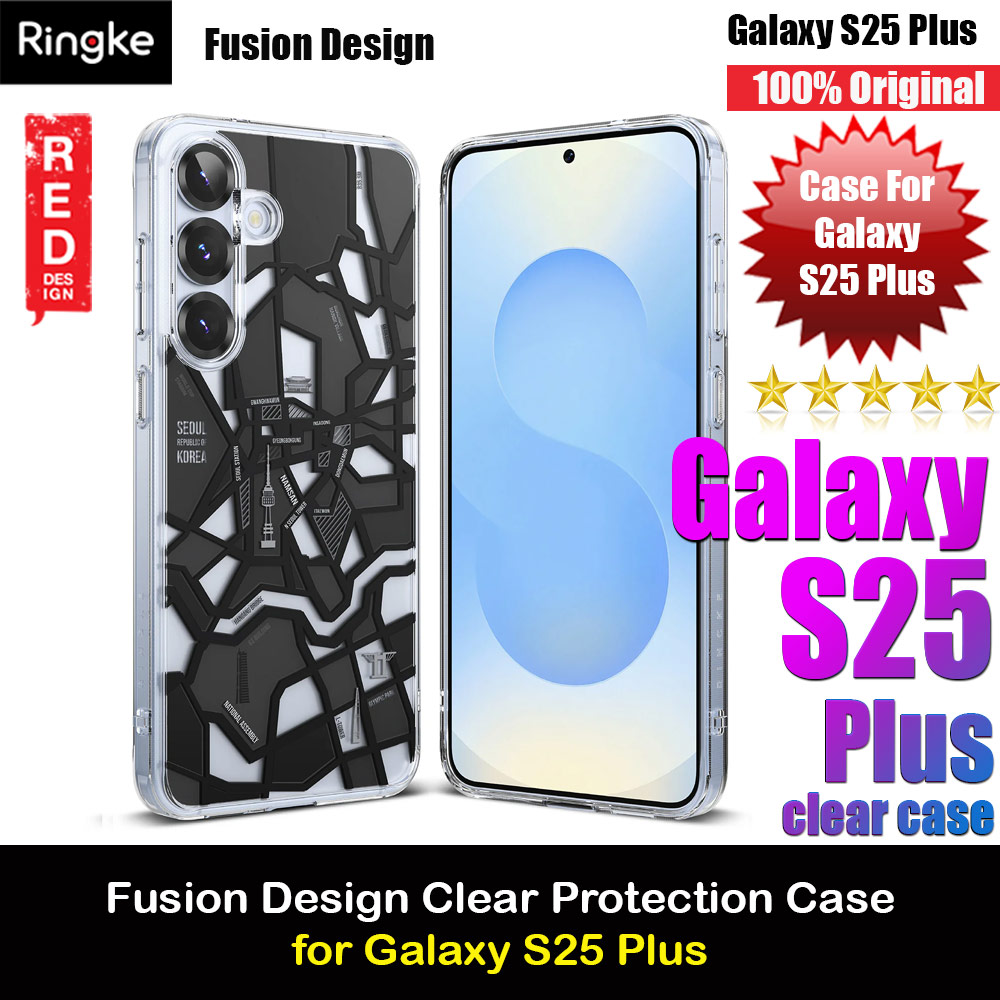 Picture of Ringke Fusion Design Transparent Protection Case for Samsung Galaxy S25 Plus(Seoul Map Black) Samsung Galaxy S25 Plus- Samsung Galaxy S25 Plus Cases, Samsung Galaxy S25 Plus Covers, iPad Cases and a wide selection of Samsung Galaxy S25 Plus Accessories in Malaysia, Sabah, Sarawak and Singapore 