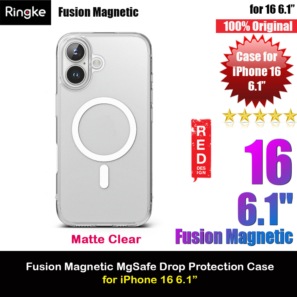 Picture of Ringke Fusion Magnetic Slim Drop Protection Case Magsafe Compatible for  iPhone 16 6.1 (Matte) Apple iPhone 16 6.1- Apple iPhone 16 6.1 Cases, Apple iPhone 16 6.1 Covers, iPad Cases and a wide selection of Apple iPhone 16 6.1 Accessories in Malaysia, Sabah, Sarawak and Singapore 